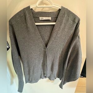 Gray Zara Cardigan